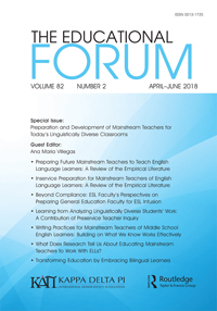 Cover image for The Educational Forum, Volume 82, Issue 2, 2018