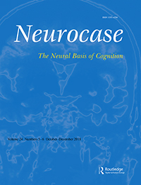 Cover image for Neurocase, Volume 24, Issue 5-6, 2018
