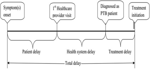 Figure 1 Components of delays in diagnosis and treatment of pulmonary tuberculosis.