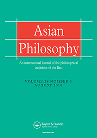 Cover image for Asian Philosophy, Volume 28, Issue 3, 2018