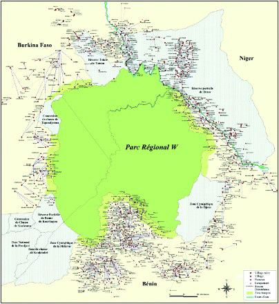 Figure 1. An example of regional cartography that recovers the traditional setup of villages.