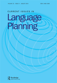 Cover image for Current Issues in Language Planning, Volume 25, Issue 4, 2024