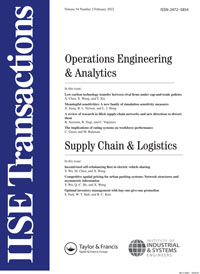 Cover image for IISE Transactions, Volume 54, Issue 2, 2022