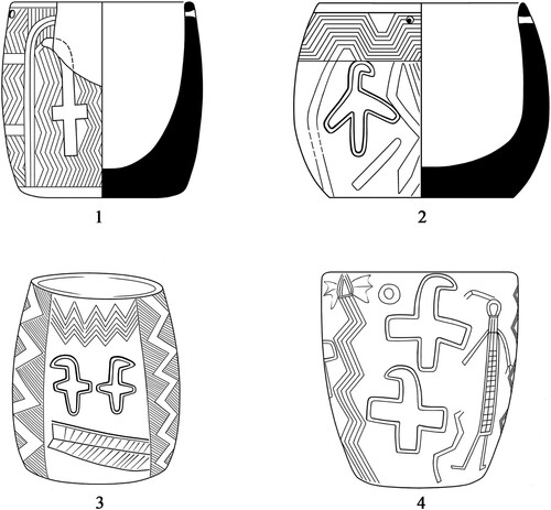 Figure 8 Birds depicted on stone vessels from Körtik Tepe (Özkaya et al. Citation2013: 54–56, 61).