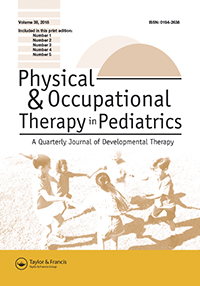 Cover image for Physical & Occupational Therapy In Pediatrics, Volume 38, Issue 4, 2018
