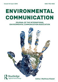 Cover image for Environmental Communication, Volume 12, Issue 5, 2018