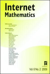 Cover image for Internet Mathematics, Volume 9, Issue 2-3, 2013