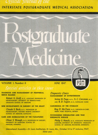 Cover image for Postgraduate Medicine, Volume 1, Issue 6, 1947