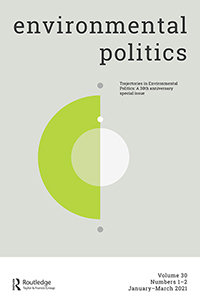 Cover image for Environmental Politics, Volume 30, Issue 1-2, 2021