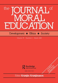 Cover image for Journal of Moral Education, Volume 47, Issue 1, 2018
