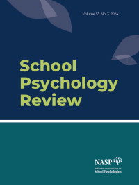 Cover image for School Psychology Review, Volume 13, Issue 3, 1984