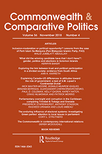 Cover image for Commonwealth & Comparative Politics, Volume 56, Issue 4, 2018