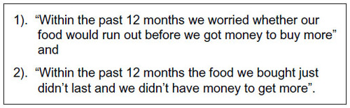 Figure 2 Two-item food insecurity screen.