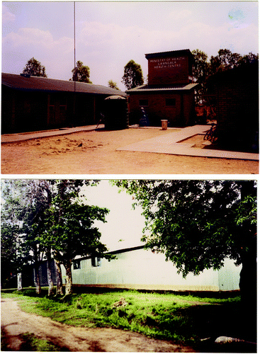 Figure 2: Likangala Health Centre (top) and office buildings for settlement staff and Admarc at Likangala scheme (bottom)