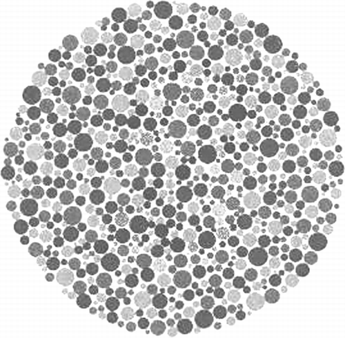 Figure 2 This figure was taken from the Ishihara test.