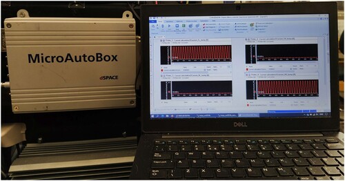 Figure 6 Real-time implementation of the proposed NMPC on a dSPACE MicroAutoBox II unit.