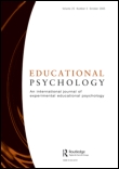 Cover image for Educational Psychology, Volume 28, Issue 7, 2008