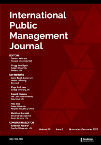 Cover image for International Public Management Journal, Volume 26, Issue 6, 2023