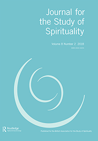 Cover image for Journal for the Study of Spirituality, Volume 8, Issue 2, 2018
