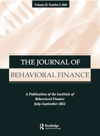 Cover image for Journal of Behavioral Finance, Volume 23, Issue 3, 2022