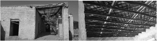 Figure 8. Illustrates the deterioration of buildings in Tinbak as one of its internal weaknesses. On the other hand, its strength appears in the old building that reflects traditional Qatari architecture and traditional roof construction techniques