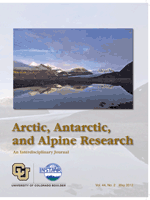 Cover image for Arctic, Antarctic, and Alpine Research, Volume 44, Issue 2, 2012