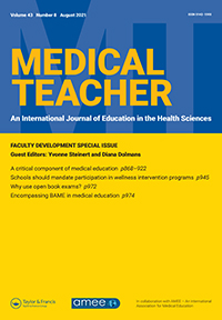 Cover image for Medical Teacher, Volume 43, Issue 8, 2021