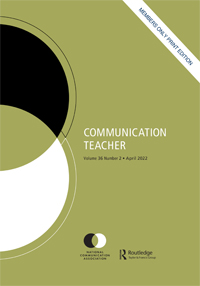 Cover image for Communication Teacher, Volume 36, Issue 2, 2022