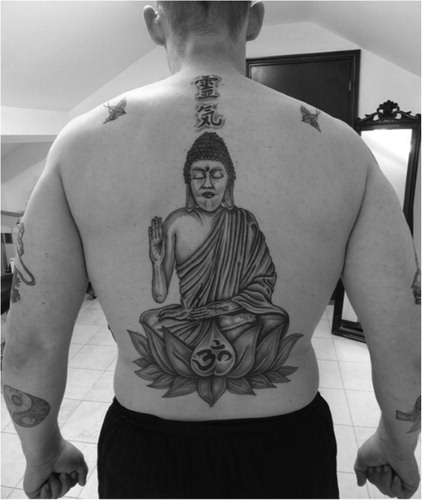 Figure 5. Jimbob’s Eastern philosophy tattoo theme.