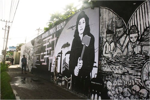 Figure 4. Marsinah mural (Artists: Bayu Widodo, AntiTank, Kukomikan, Guerillas, Digie Sigit).