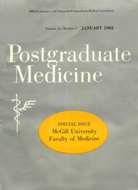 Cover image for Postgraduate Medicine, Volume 31, Issue 1, 1962