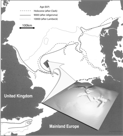 Figure 13 The position of the Shotton River Valley in the North Sea.