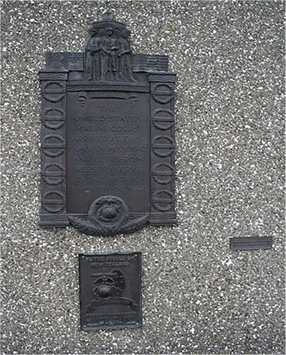 Figure 2. U.S. Marine Corps Memorial Plaque, Wellington, New Zealand. Photo credit: Adelaide Archivist.