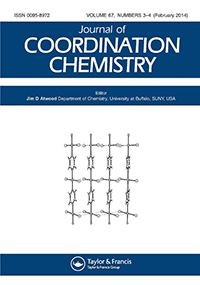 Cover image for Journal of Coordination Chemistry, Volume 67, Issue 3, 2014
