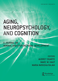 Cover image for Aging, Neuropsychology, and Cognition, Volume 28, Issue 1, 2021