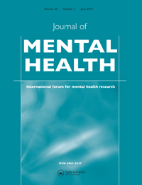 Cover image for Journal of Mental Health, Volume 26, Issue 3, 2017