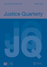Cover image for Justice Quarterly, Volume 33, Issue 2, 2016