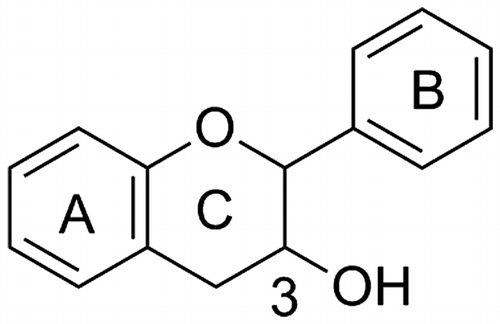 Fig. 3. The basic structure of flavan-3-ol.