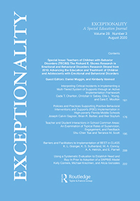 Cover image for Exceptionality, Volume 28, Issue 3, 2020