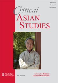 Cover image for Critical Asian Studies, Volume 55, Issue 1, 2023
