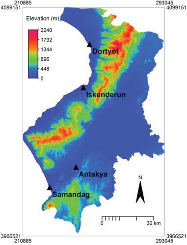 Figure 1. The map of study area.