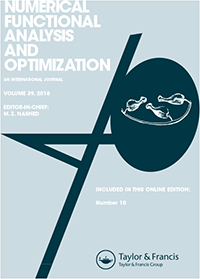 Cover image for Numerical Functional Analysis and Optimization, Volume 31, Issue 10, 2010