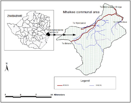 Figure 1: Location of Mhakwe Ward