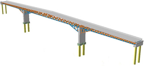 Figure 8. The transformed bridge model visualized using ArcScene