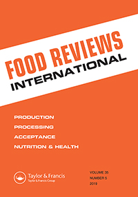 Cover image for Food Reviews International, Volume 35, Issue 5, 2019