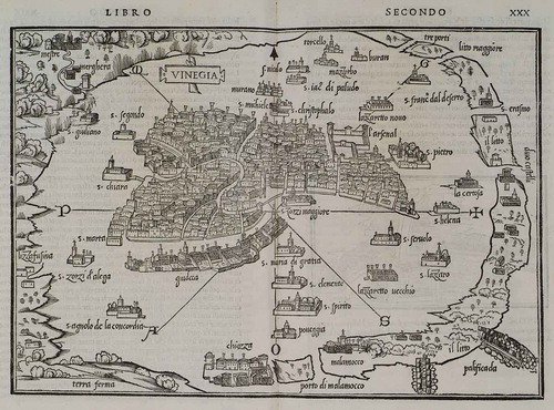Figure 5. Solario di Benedetto Bordone nel qual si ragiona di tutte l’isole del mondo, con li lor nomi antichi & moderni, historie, favole, & modi del loro vivere, Venice 1547.