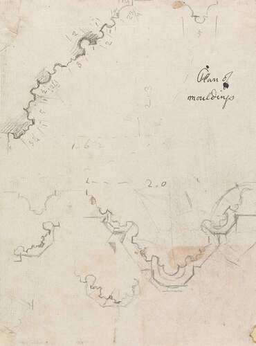 Figure 4. John Carter, Plan of mouldings, B1977.14.22505. Courtesy of the Yale Center for British Art, New Haven CT.