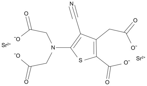 Figure 1 Strontium ranelate structure.