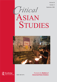 Cover image for Critical Asian Studies, Volume 54, Issue 3, 2022