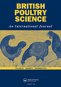 Cover image for British Poultry Science, Volume 60, Issue 6, 2019